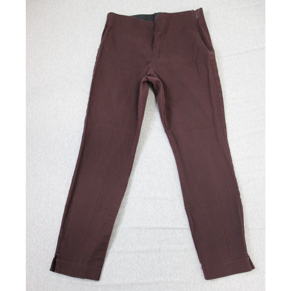 Old Navy Pants Women's Size 8 Maroon Stretch Flat Front Side Zipper
